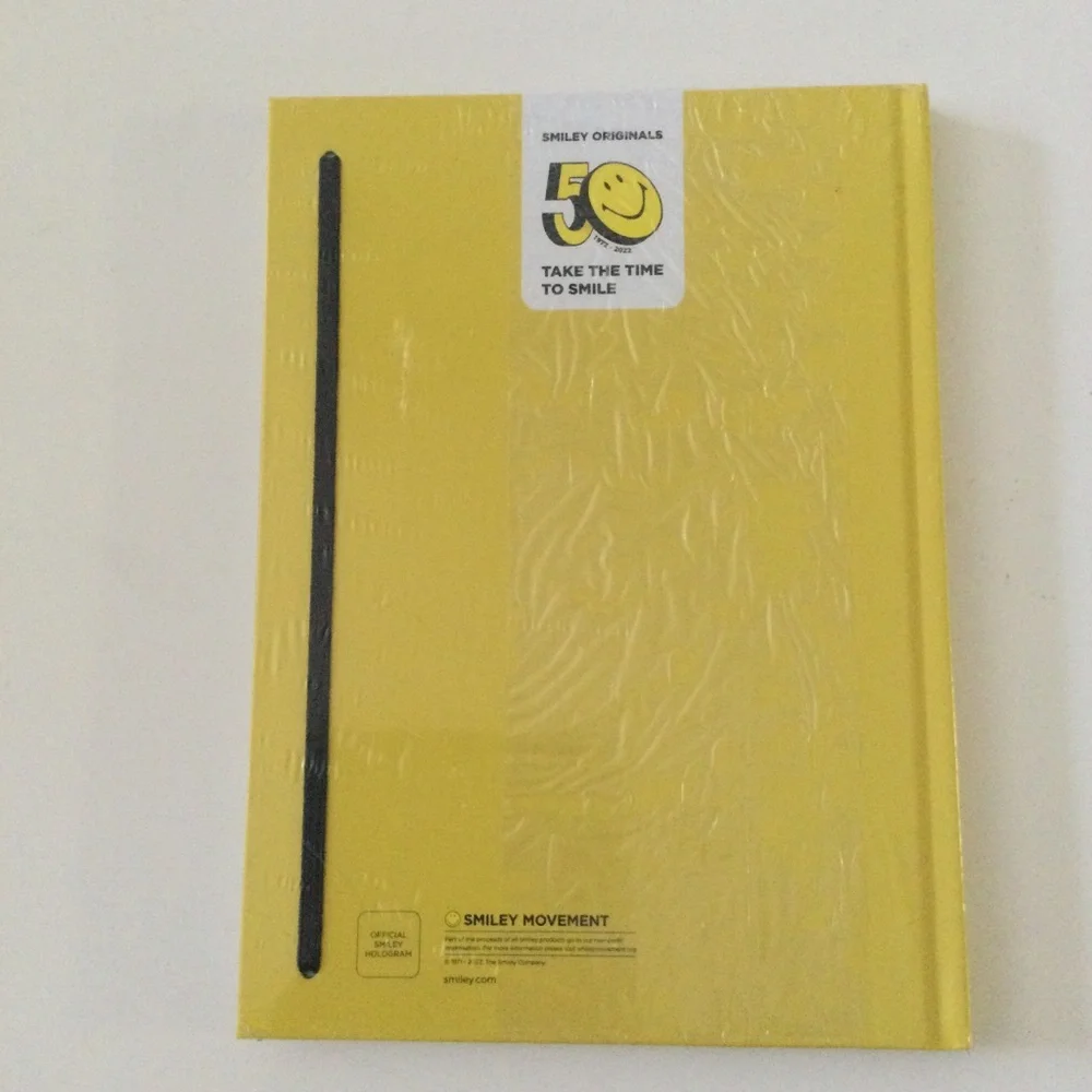 Smiley lined notebook